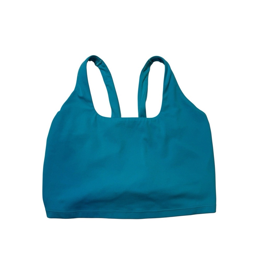 Aerie Offline Sports Bra Women's‎ L Teal Blue Athletic Yoga Activewear